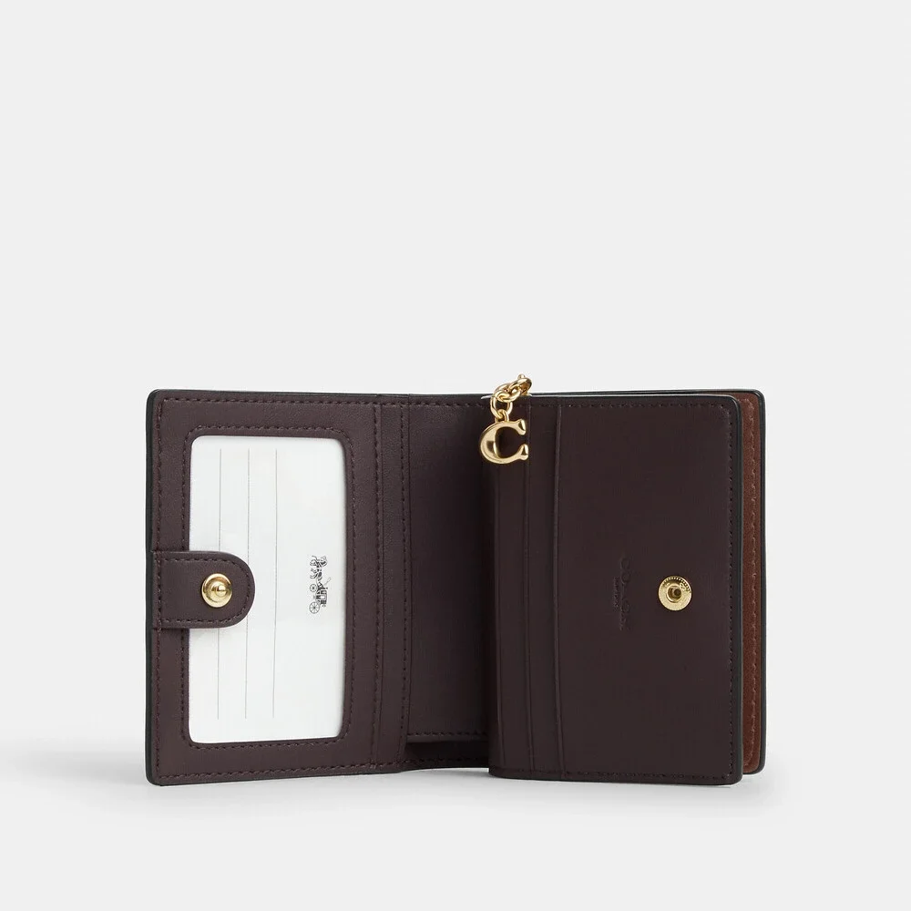 Coach Snap Wallet In Signature Canvas